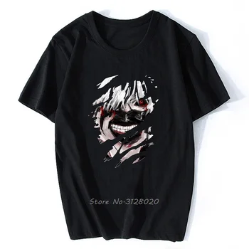 Jaapani Anime Kaneki Ken Tokyo Ghoul Silmad T-Särk Meestele Manga Graafiline Suvel T-särk Vabaaja Grunge Tshirt Streetwear Top Tee