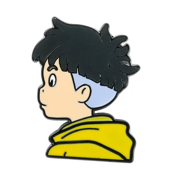 Koomiks Anime Ponyo Kalju Sosuke Emailiga Sõrmed Sõle Rinnamikrofon Märgid Custom Ehted Kingitus Lastele Sõbrad
